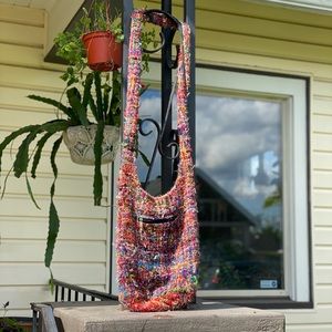 UNISEX Recycled Silk Large crossbody purse/bag